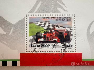 Francobollo commemorativo Ferrari 2000