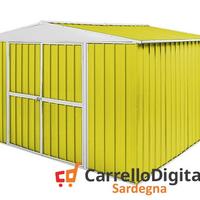 Box in Acciaio da giardino 360x345 150kg giallo