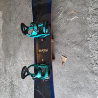Burton Process 157 cm Snowboard +Attacchi Custom L