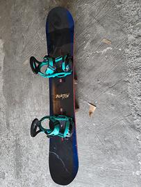 Burton Process 157 cm Snowboard +Attacchi Custom L