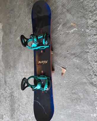 Burton Process 157 cm Snowboard +Attacchi Custom L