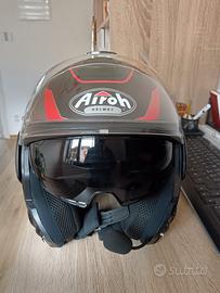  casco airoh rev nero/rosso