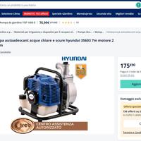 Motopompa acque chiare scure