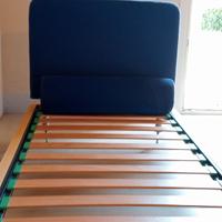 letto imbottito singolo doimo + rete a doghe