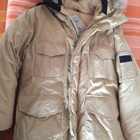 Giubbotto invernale caldo, colore beige, tg.M