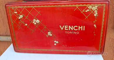 Scatola in latta Vintage Venchi Torino 