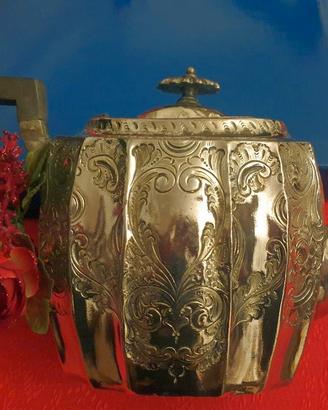 Teiera epoca Regina Vittoria in argento Sheffield