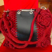 BORSA BORDOUX FATTA A MANO A UNCINETTO 