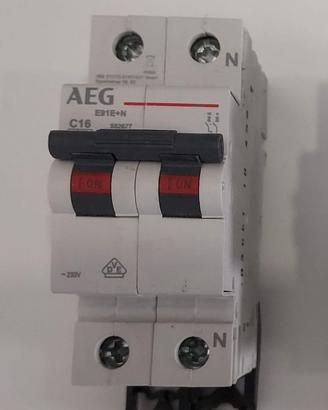 INTERRUTTORE AUTOMATICO MAGNETOTERMICO 16A