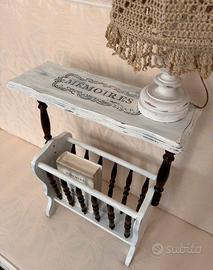 Tavolino Portariviste Shabby Chic