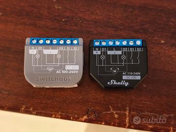 2 relè smart SwitchBot 2PM + Shelly 2PM