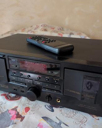 Doppia piastra HiFi Teach W-760R mangiacassette