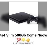 PS4 slim 500GB Come nuova