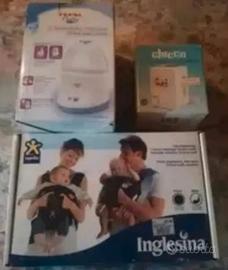 marsupio ,scalda biberon e scalda e sterilizza