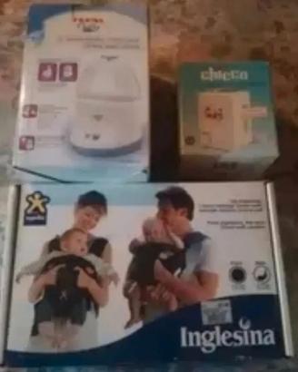 marsupio ,scalda biberon e scalda e sterilizza