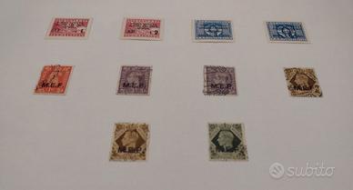 francobolli M.E.F. amministrazione militare 
