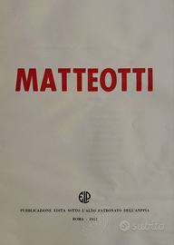 Libro MATTEOTTI 1957 Ed. ANPPIA + Inserto Enalotto