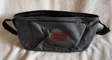 borsa passeggino carrozzina grigia
