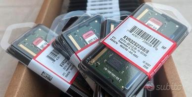 RAM Kingston 8GB DDR4 3200MHz SO-DIMM NUOVA