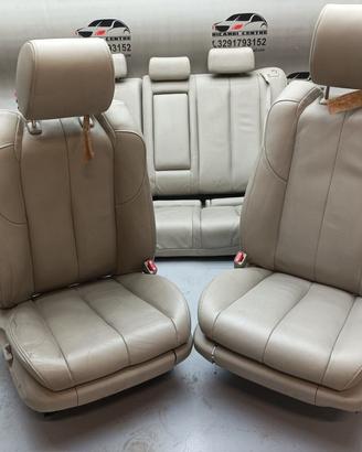 Set completo sedili in pelle beige anteriore+poste