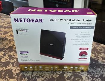 Netgear D6300-Modem Router WiFi  802.11ac Dual Ban