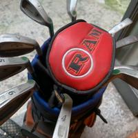 Sacca da golf semi completa con ferri e un legno