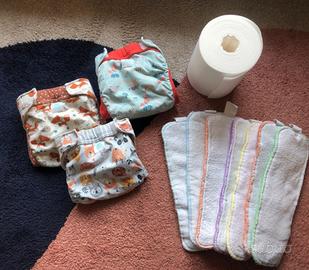 3 pannolini lavabili Culla di Teby L - COMPLETI