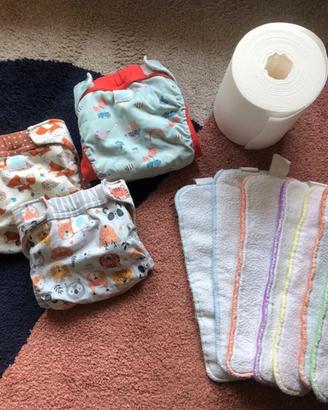 3 pannolini lavabili Culla di Teby L - COMPLETI