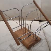 Leggio in metallo e legno per libr  tablet  e pc