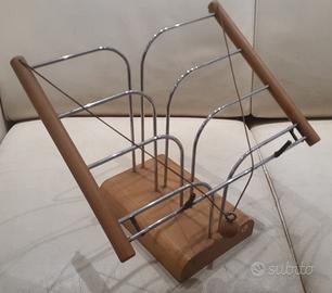 Leggio in metallo e legno per libr  tablet  e pc