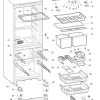 Parti di ricambio frigorifero Hotpoint quadrio
