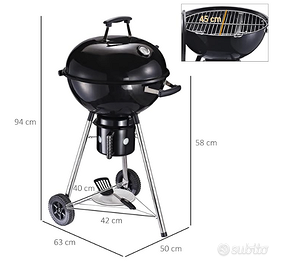 Barbecue in Ghisa Coperchio e termostato