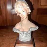 PORCELLANA CAPODIMONTE - mezzobusto di ragazza