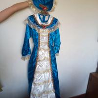 Vestito da principessa azzurro 7 - 9 anni