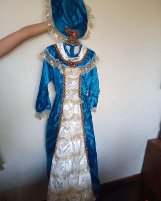 Vestito da principessa azzurro 7 - 9 anni