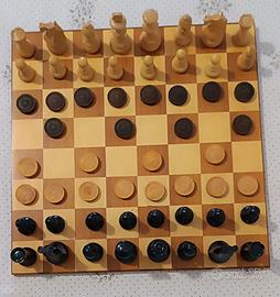 scacchiera completa scacchi/dama