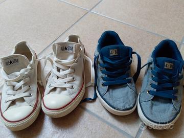 2 paia di scarpe n° 33 All Star DC shoes