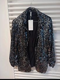 Giacca di paiette nuova, nera 