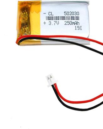 Batteria Li-Ion 3.7V 250mAh 502030 Protetta
