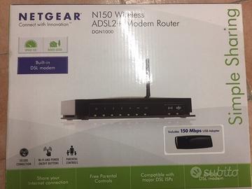 Netgear DGN1000, N150 wireless ADSL2+ modem router