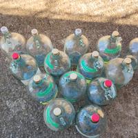 14 bottiglie damigiana vetro 5 litri 