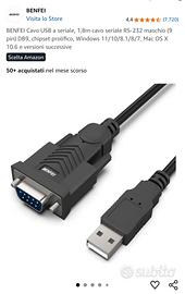 Cavo USB seriale RS-232 Benfei 1,8 metri 9 pin