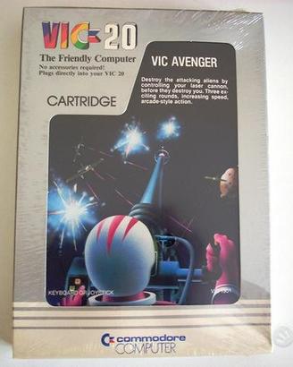 Cartuccia VIC-20 VIC Avenger in BOX SIGILLATO