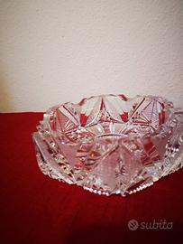 Posacenere in cristallo di Boemia anni '70