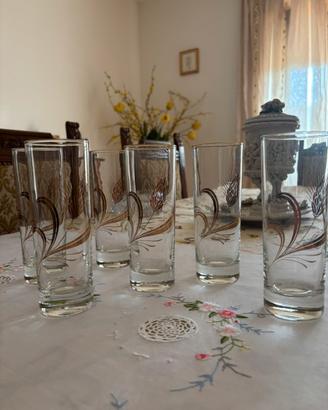 Set 6 bicchieri vintage