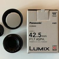 Panasonic Lumix G 42.5mm F 1.7 OIS