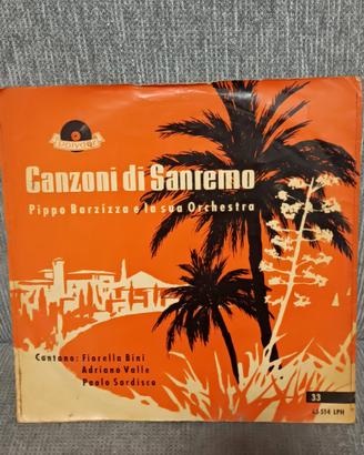 vinile 33 giri (25 cm) CANZONI DI SANREMO 1955