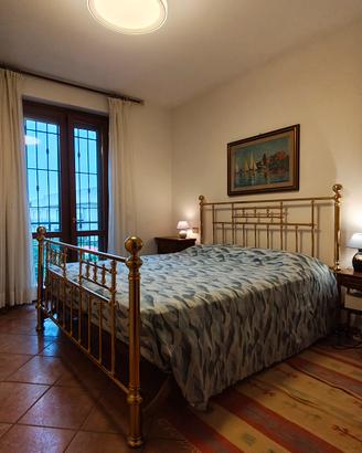 Letto in ottone massiccio completo di rete 160x190
