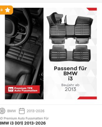Tappeti Bmw i3