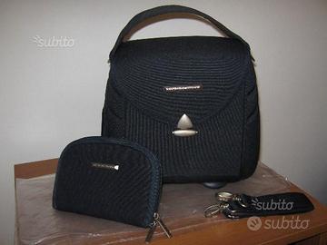 Borsa blu Roberta di Camerino con borsello